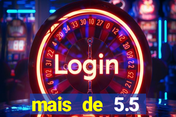 mais de 5.5 escanteios o que significa